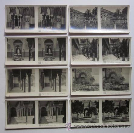 Postales: COLECCION DE 8 POSTALES ESTEREOSCOPICAS DE SEVILLA - Foto 1