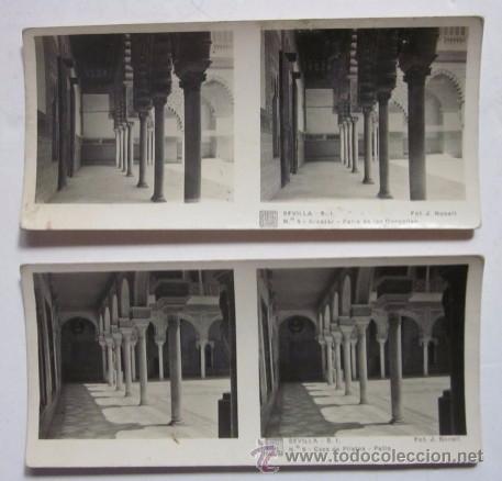 Postales: COLECCION DE 8 POSTALES ESTEREOSCOPICAS DE SEVILLA - Foto 3