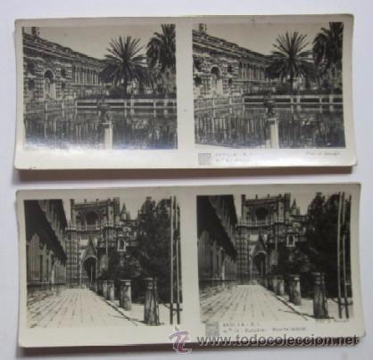 Postales: COLECCION DE 8 POSTALES ESTEREOSCOPICAS DE SEVILLA - Foto 4