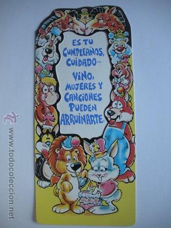 Postales: MAGNIFICA  POSTAL  DE  FELICITACION  DEL  CUMPLEA&Ntilde;OS  - - Foto 1
