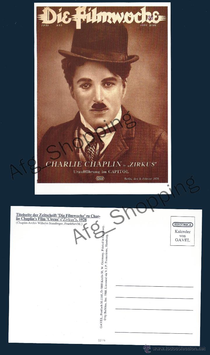 Postales: CHARLIE CHAPLIN IN &uml; CIRCUS &uml; - postcard - Foto 1
