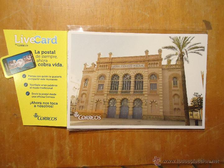 Postkarten: postal de la ciudad de cadiz, con codigo de escaneo para vista online. correos 2015 coleccion leer
