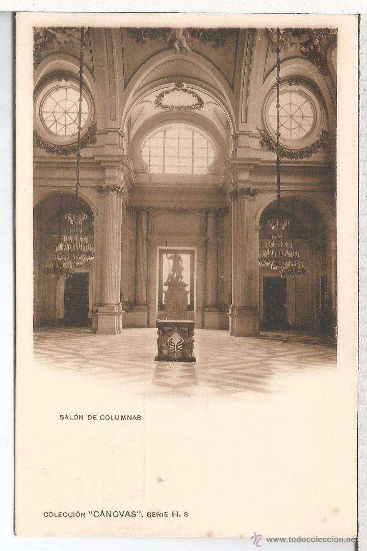 Postales: SALON DE COLUMNAS DORSO SIN DIVIDIR MADRID? - Foto 1