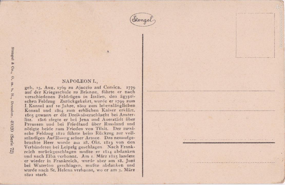 Postales: P- 4991. POSTAL NAPOLEON I. - Foto 2