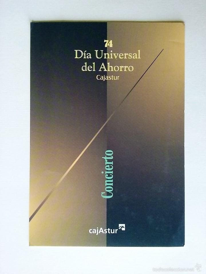 Postales: POSTAL 74 DIA UNIVERSAL DEL AHORRO. CONCIERTO. 1998. M/112 CAJASTUR. CIRCULADA.