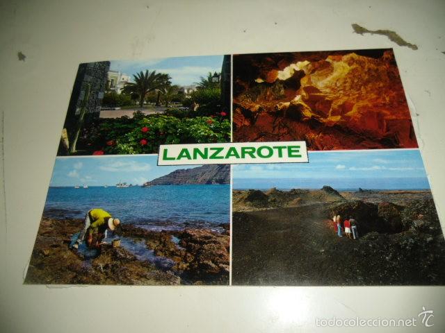 Postales: POSTAL LANZAROTE LA ISLA DE LOS VOLCANES DESPEGADO - Foto 1