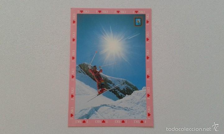 Postales: Postal sin usar -- I love Ski