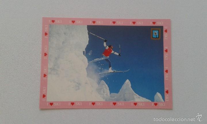 Postales: Postal sin usar -- I love Ski