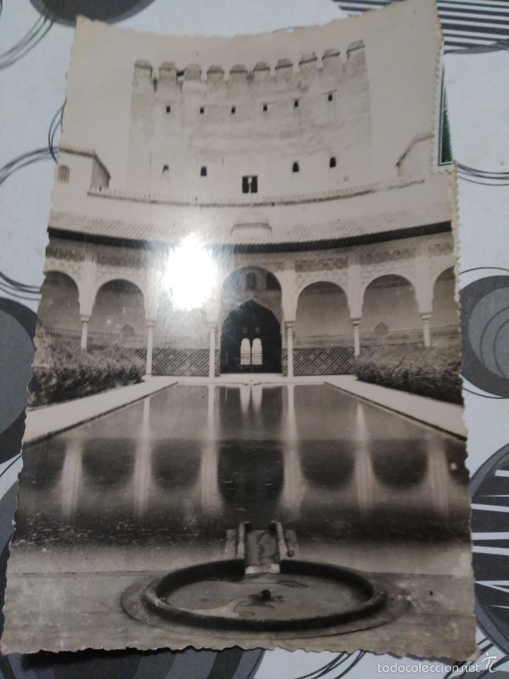 Postales: POSTAL CIRCULADA GRANADA ALHAMBRA PATIO DE LOS ARRAYANES N92 - Foto 1