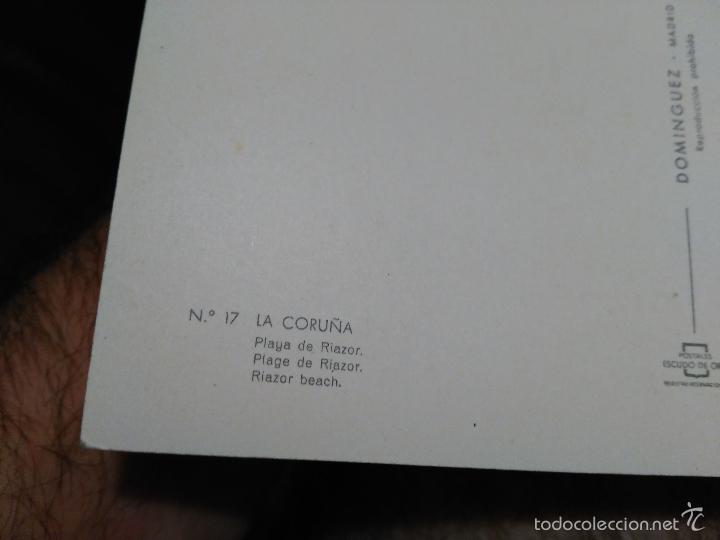 Postales: TARJETA POSTAL LA CORU&Ntilde;A N&ordm;154 A CORU&Ntilde;A SIN CIRCULAR PLAYA DE RIAZOR - Foto 2