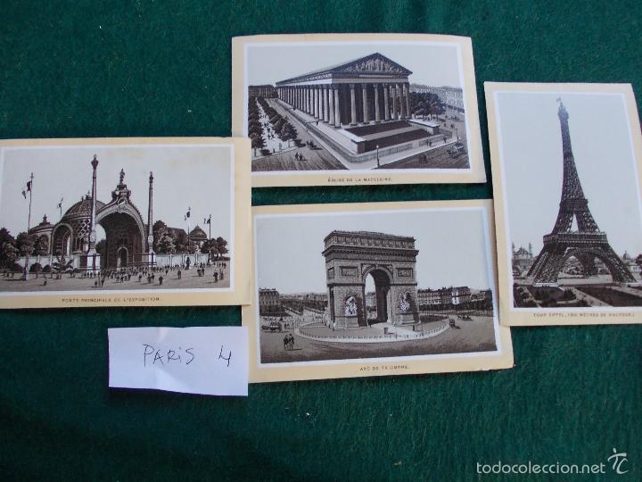 Postales: 4 postales antiguas de Par&iacute;s - Foto 1