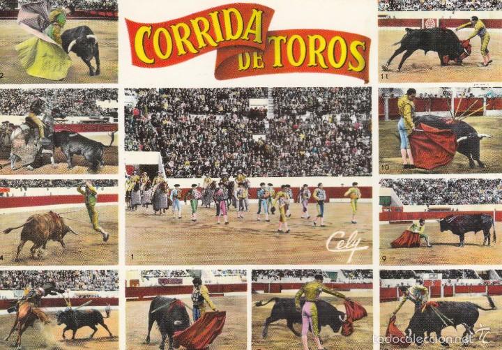 Cartes Postales: POSTAL - TOROS - TEMA TAURINO - DIVERSAS FASES DE UNA CORRIDA - A&Ntilde;O 1679 - ED CELY FRANCIA - NUEVA