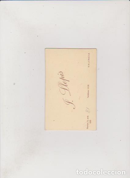 Postales: J. LLOPIS - TARJETA - VALENCIA 1933 - Foto 2