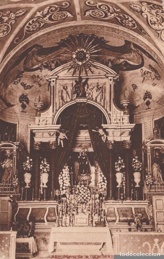 Cartes Postales: CURIOSA ANTIGUA POSTAL NO LOCALIZADA - PIE FOTO: ALTAR MAJOR DE LA CAPELLA ENDERROCADA - VILLARROCA