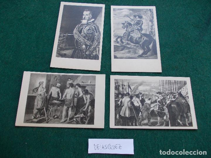 Postales: 4 tarjetas postales de Velazquez - Foto 1