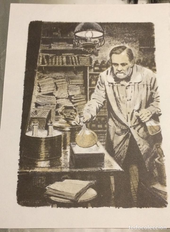 Postales: L&aacute;mina tipo postal. Cient&iacute;fico Louis Pasteur. 14 x 18 cm. - Foto 1