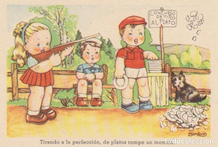 Cartoline: Postal C&oacute;mica. Espa&ntilde;ola. Fechada al dorso en 1952.