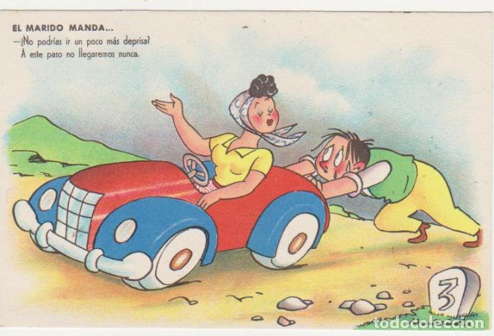 Cartoline: Postal C&oacute;mica. Espa&ntilde;ola.Dibujo de Munta&ntilde;ola. Fechada al dorso en 1952.