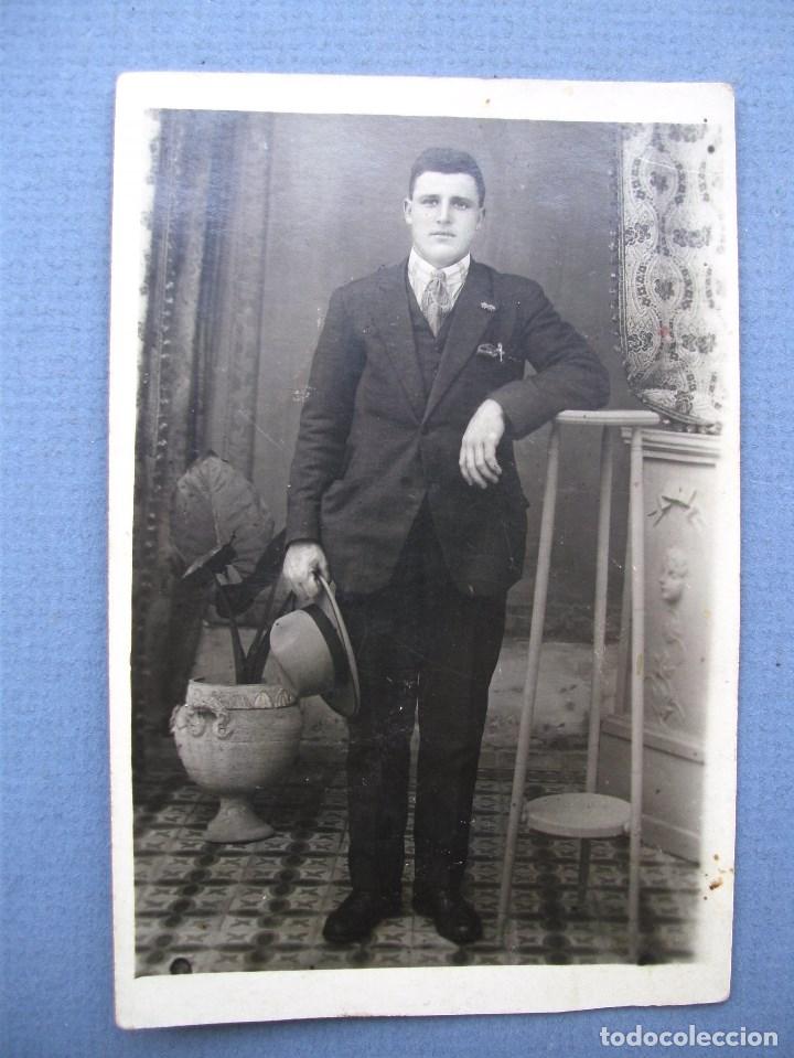 Postales: foto postal de se&ntilde;or, a&ntilde;os 40 aprox - Foto 1
