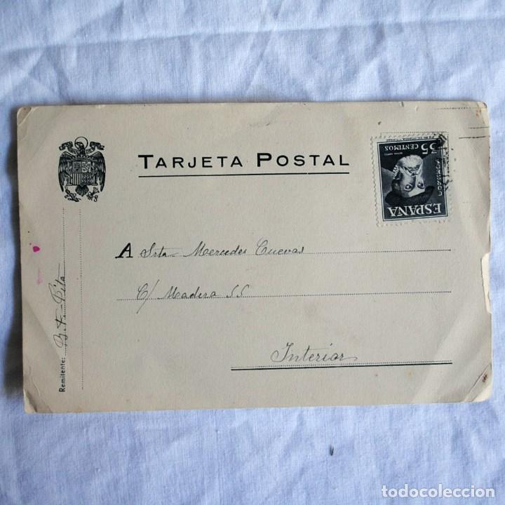 Postcards: Tarjeta postal de profesora a alumna a&ntilde;os 30-40