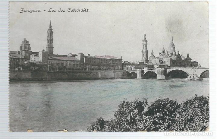 Postales: POSTAL ANTIGUA DE ZARAGOZA - LAS DOS CATEDRALES SIN CIRCULAR - Foto 1