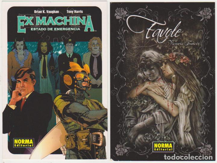 Cartes Postales: Norma Editorial. lote de 2 Tarjetas Postales: Ex machina y Tavole.