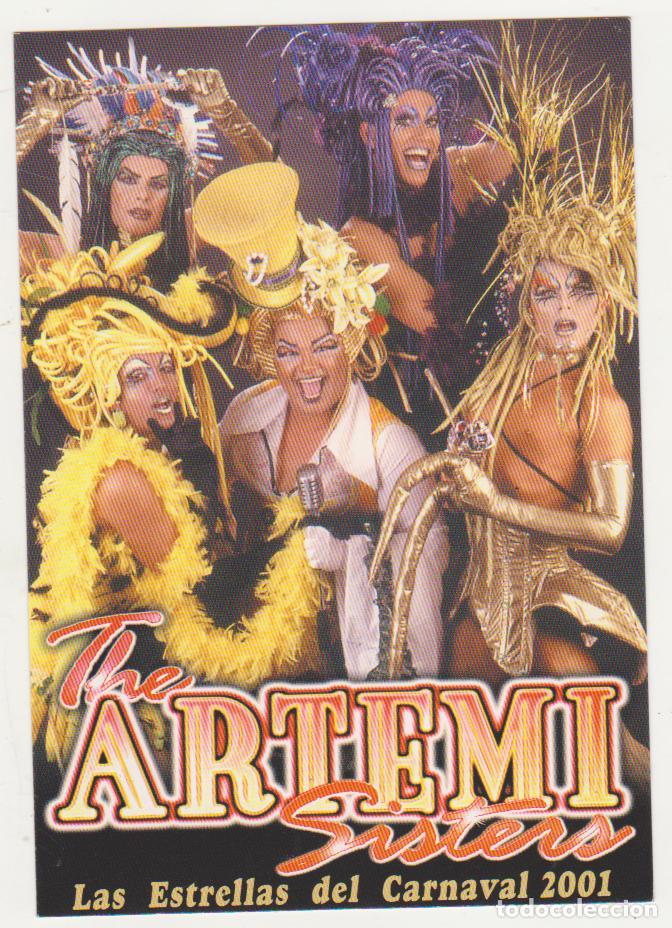Cartes Postales: The Artemi Sisters. Tarjeta Postal de Las Estrellas del Carnaval 2001. Canarias.