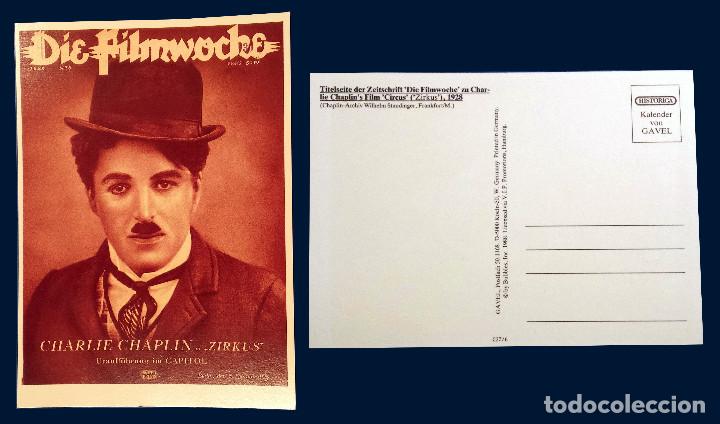Postales: TITELSEITE DER ZEITSCHRIFT &acute;DIE FILMWOCHE&acute;ZU CHARLIE CHAPLIN&acute;S FILM &acute;CIRCUS&acute; - Postcard