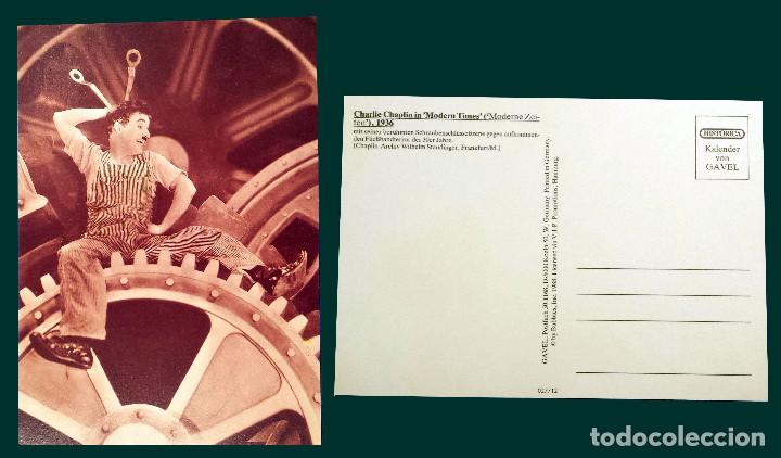 Postales: CHARLIE CHAPLIN IN &acute;MODERN TIMES&acute; - Postcard - Foto 1