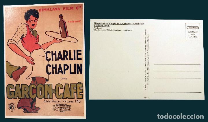 Postales: CHARLIE CHAPLIN DANS GAR&Ccedil;ON DE CAF&Eacute; - Postcard - Foto 1