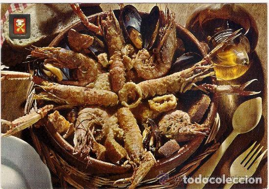 Postales: -29386 POSTAL BODEGON COMIDAS DE ESPA&Ntilde;A, N&ordm; 14, ESCUDO DE ORO, ZARZUELA DE PESCADO Y MARISCO