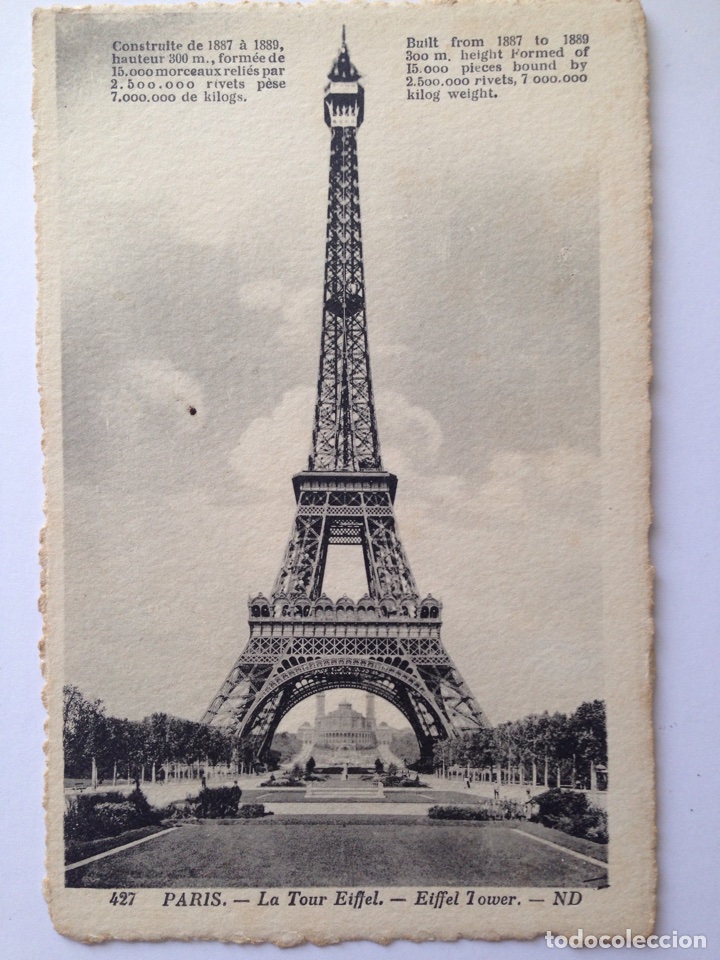 Postales: Torre Eiffel Par&iacute;s 427 - Foto 1