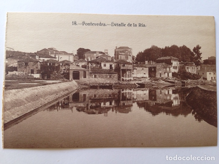 Postales: Pontevedra heliotipia detalle de la r&iacute;a - Foto 2