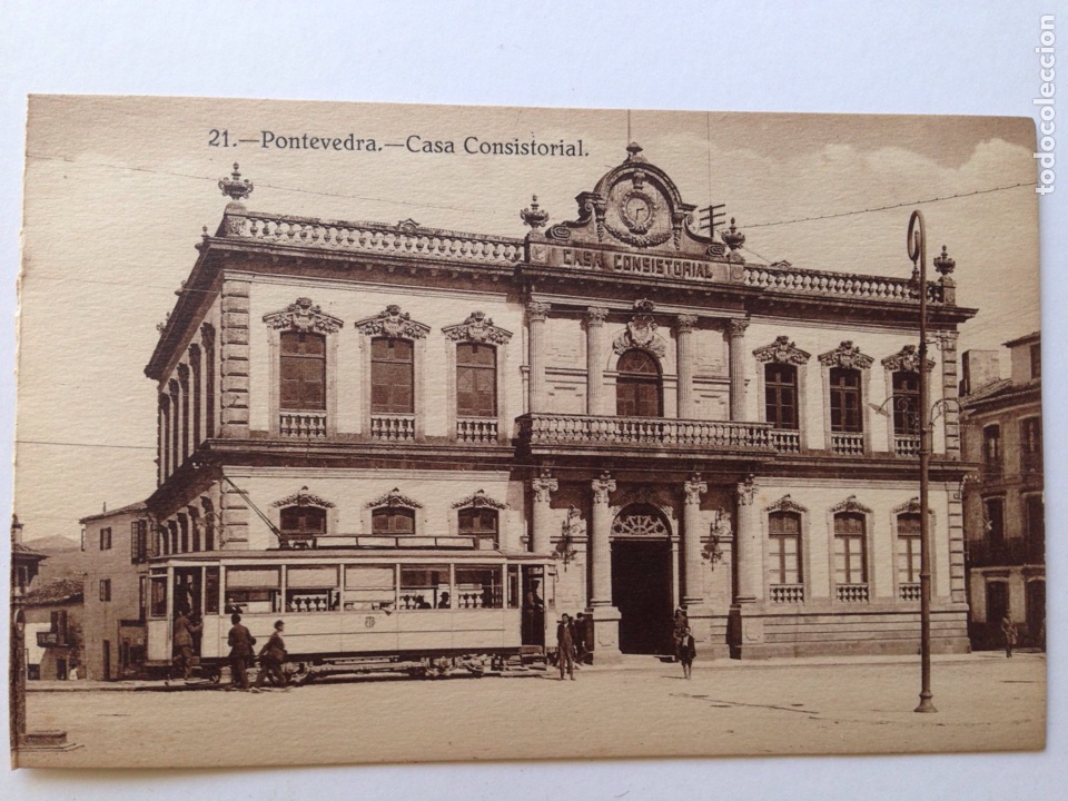 Postales: Pontevedra heliotipia casa Consistorial - Foto 2