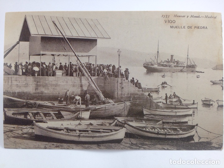 Postales: Vigo muelle de piedra Hauser y Menet - Foto 2