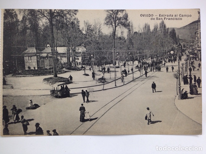 Postales: Oviedo entrada al campo de San Francisco - Foto 2