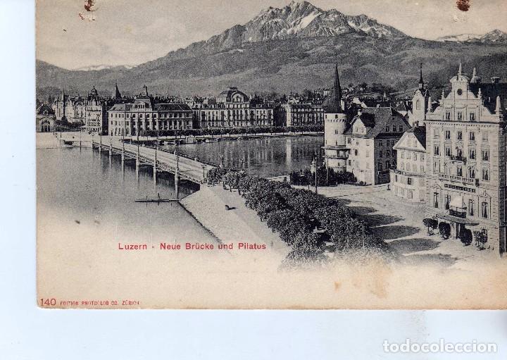 Postales: POSTAL SUIZA- LUZERN - Foto 1