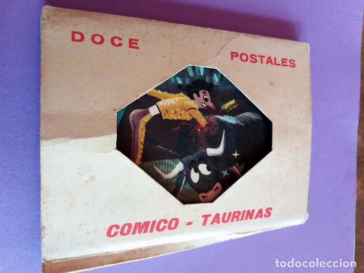 Postales: 12 POSTALES C&Oacute;MICO TAURINAS A&Ntilde;O 1962 - Foto 1