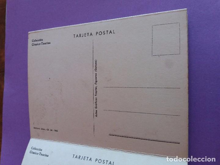 Postales: 12 POSTALES C&Oacute;MICO TAURINAS A&Ntilde;O 1962 - Foto 3