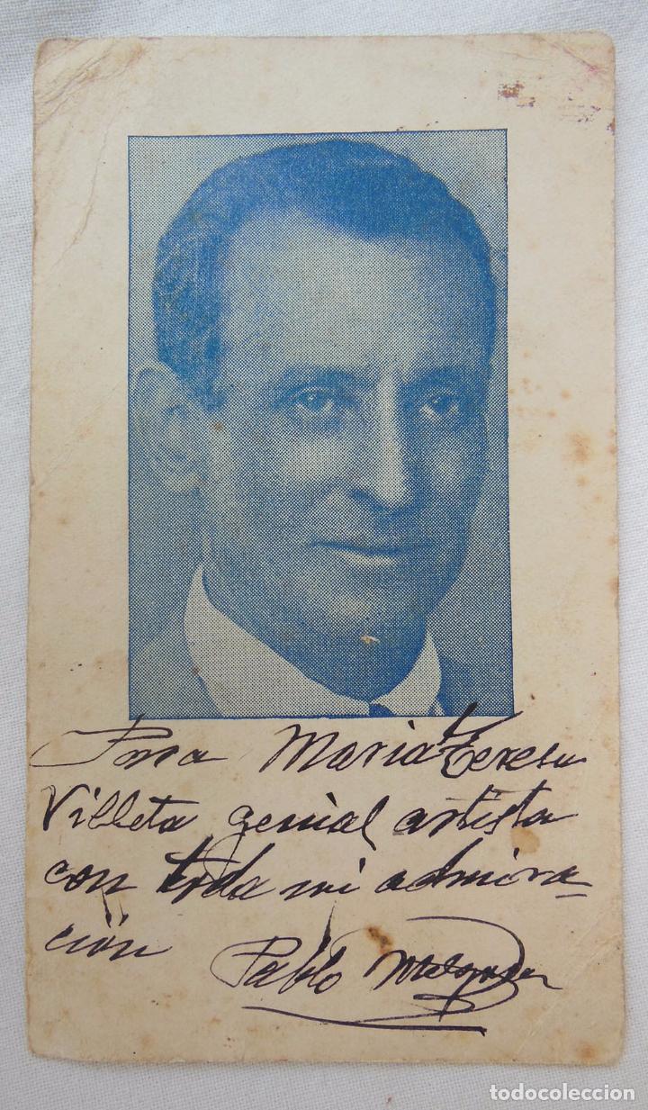 Postales: PABLO MELGARA con dedicatoria a MAR&Iacute;A TERESA VILLETA - Foto 1