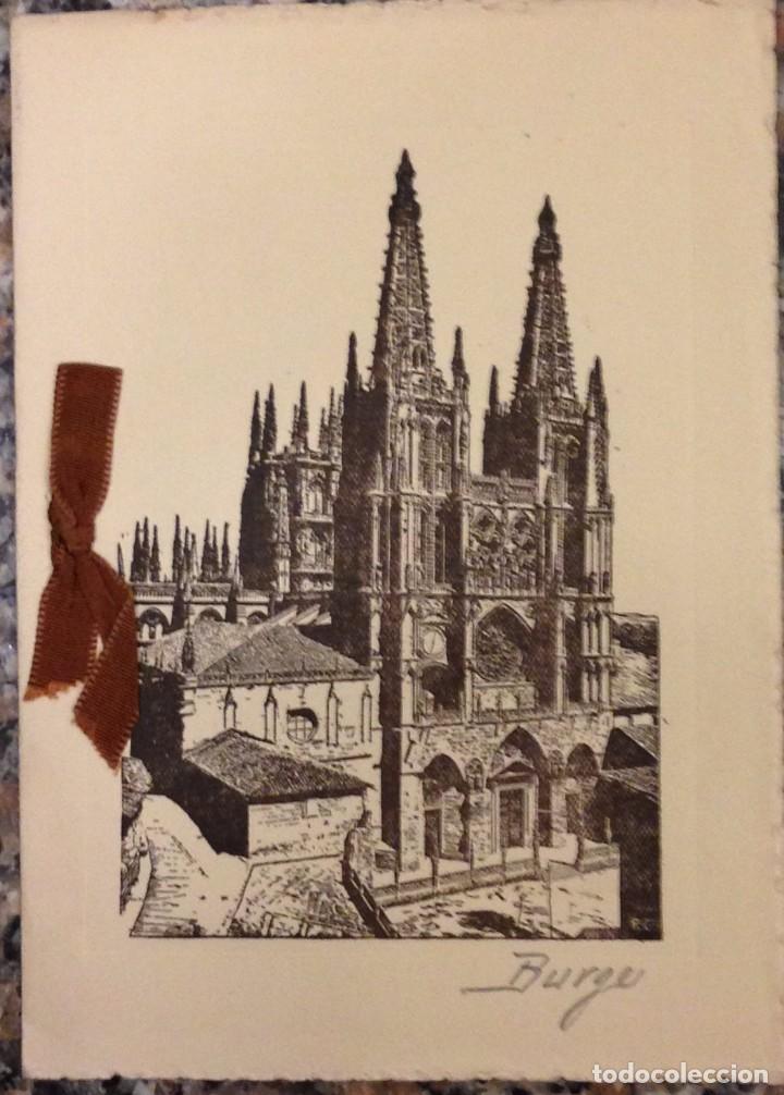 Postales: FELICITACION BURGOS, DIPTICO SIN USAR - Foto 1