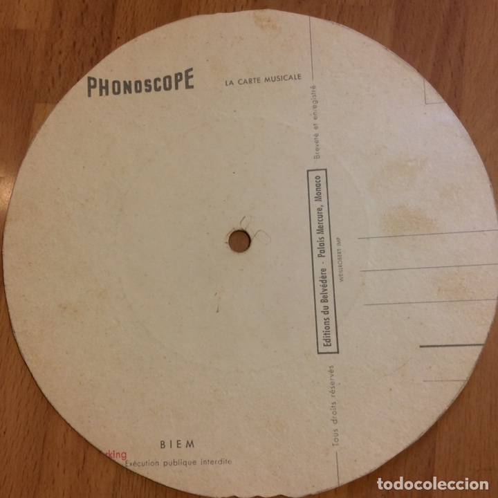 Phonoscope Le Carte Musicale Postal Disco Mouli Buy Other Old Postcards At Todocoleccion