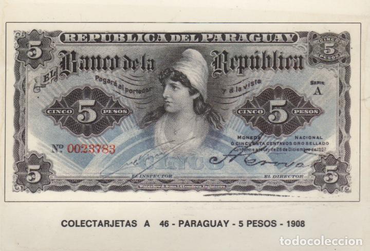 Postales: postal coletarjetas a 46 - paraguay - 5 pesos -1908 - Foto 1
