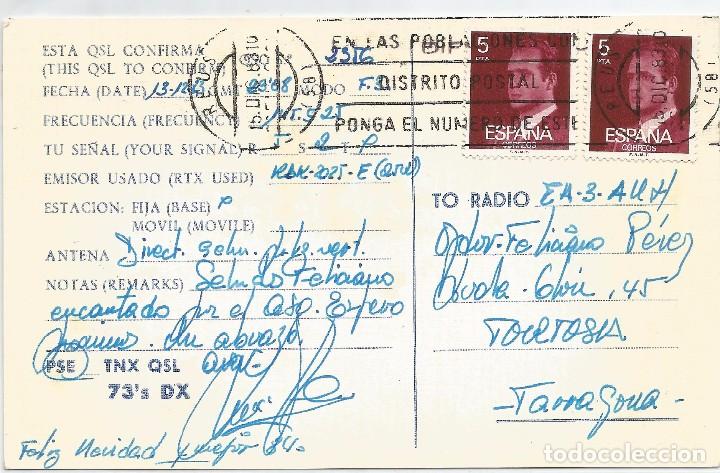 Postales: REUS .- POSTAL DE RADIO AFICIONADO - Foto 2
