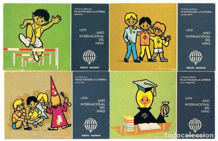 Postales: Lote de 14 postales Loter&iacute;a Nacional. A&ntilde;o Internacional del Ni&ntilde;o y otras