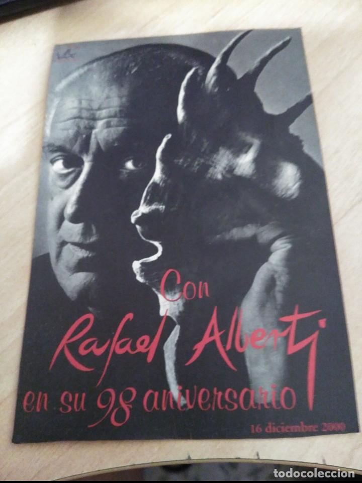 Postales: postal con rafael alberti eensu 98 aniversario a&ntilde;o 2000 - Foto 1
