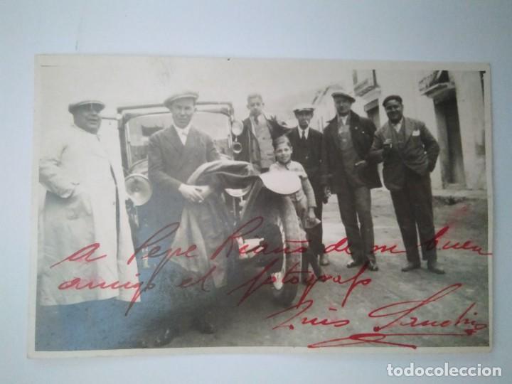 Postales: TORERO PEPE RIA&Ntilde;O CON DEDICATORIA Y FIRMA  DEL FOT&Oacute;GRAFO  LUIS SANCH&Iacute;S.