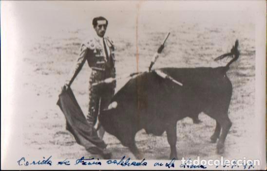 Postales: S0005 TOROS   6 antiguas fotografias del Torero MANOLETE. Instant&aacute;neas de la Corrida de Fer