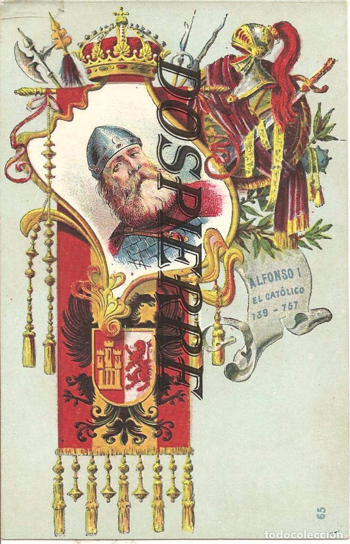 Postales: REY ALFONSO I, EL CAT&Oacute;LICO, TARJETA POSTAL ART&Iacute;STICA ESPA&Ntilde;OLA, REYES DE ESPA&Ntilde;A, N&ordm; 65