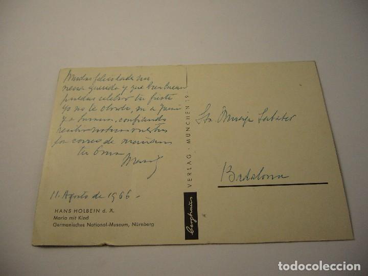 Postales: POSTAL HANS HOLBEIN ESCRITA - Foto 2